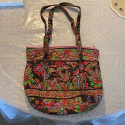 Kim Rogers Quilted Floral Zippered Purse