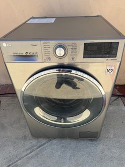 LG WM3499HVA 2.3 cu. ft. Smart Wi-Fi Enabled Compact All-In-One Washer/Dryer Combo – Graphite Steel Model: WM3499HVA Serial Number: 003PNEB2C644 Color