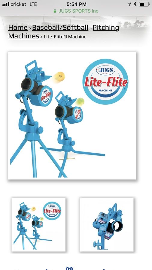 Jugs Lite Flite pitching machine