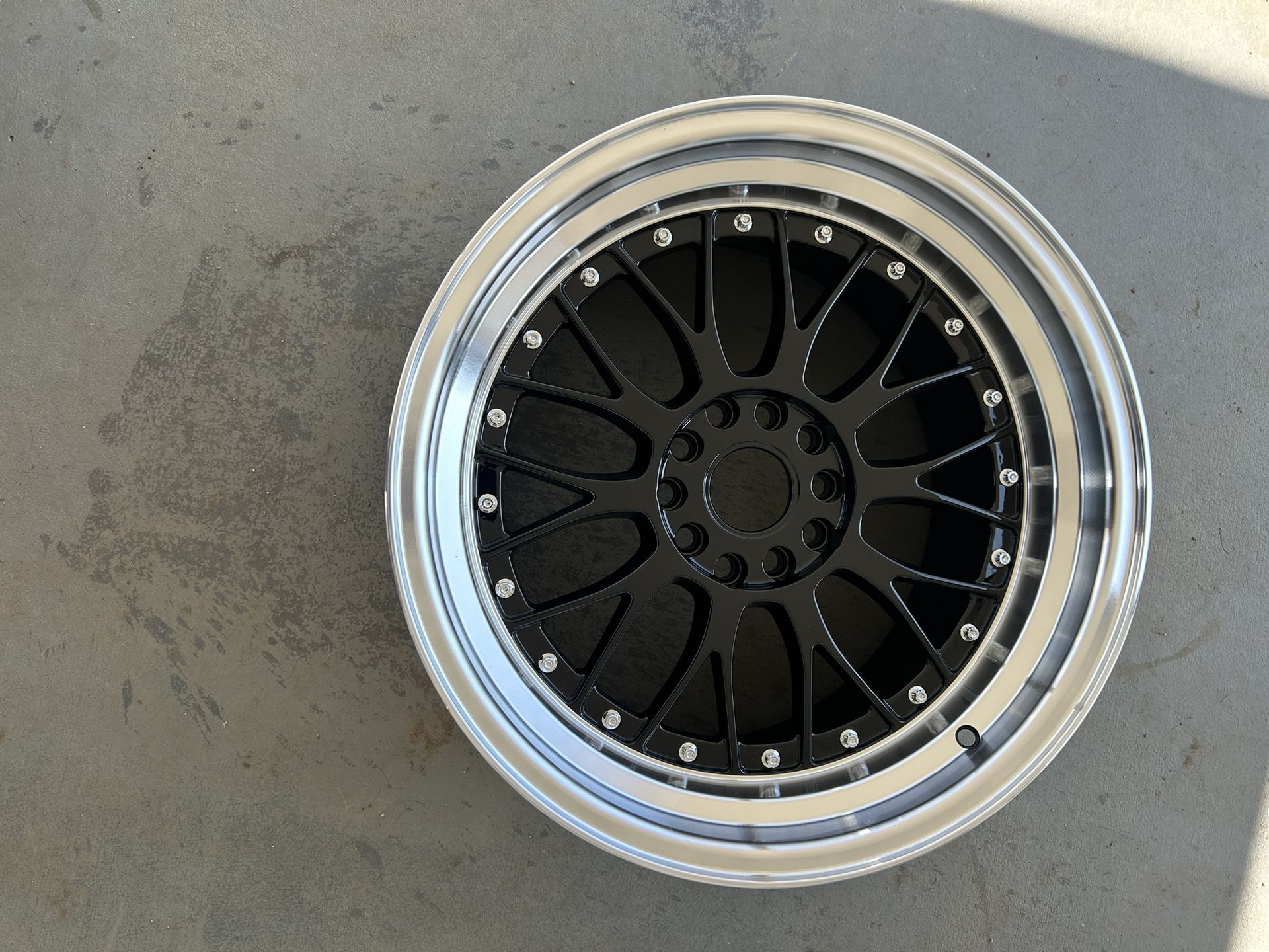 XXR 521 18x10 Black/ Machine Lip 5-4.5 / 5-120 Offset 25 Bolt Pattern 