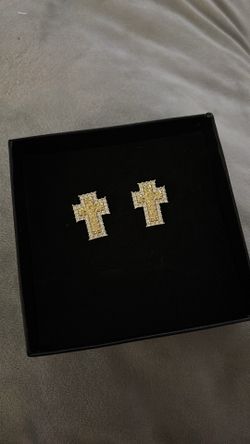 Nugget Cross Earrings
