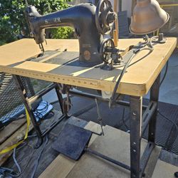 Vintage Sewing Machine Table