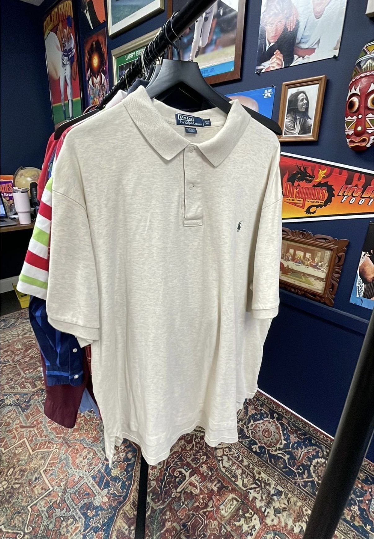 (XXL/3XL)28.5x29.5 Ralph Lauren Cream Polo Shirt