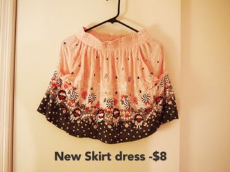 Size M full cotton dress skirt new without tag