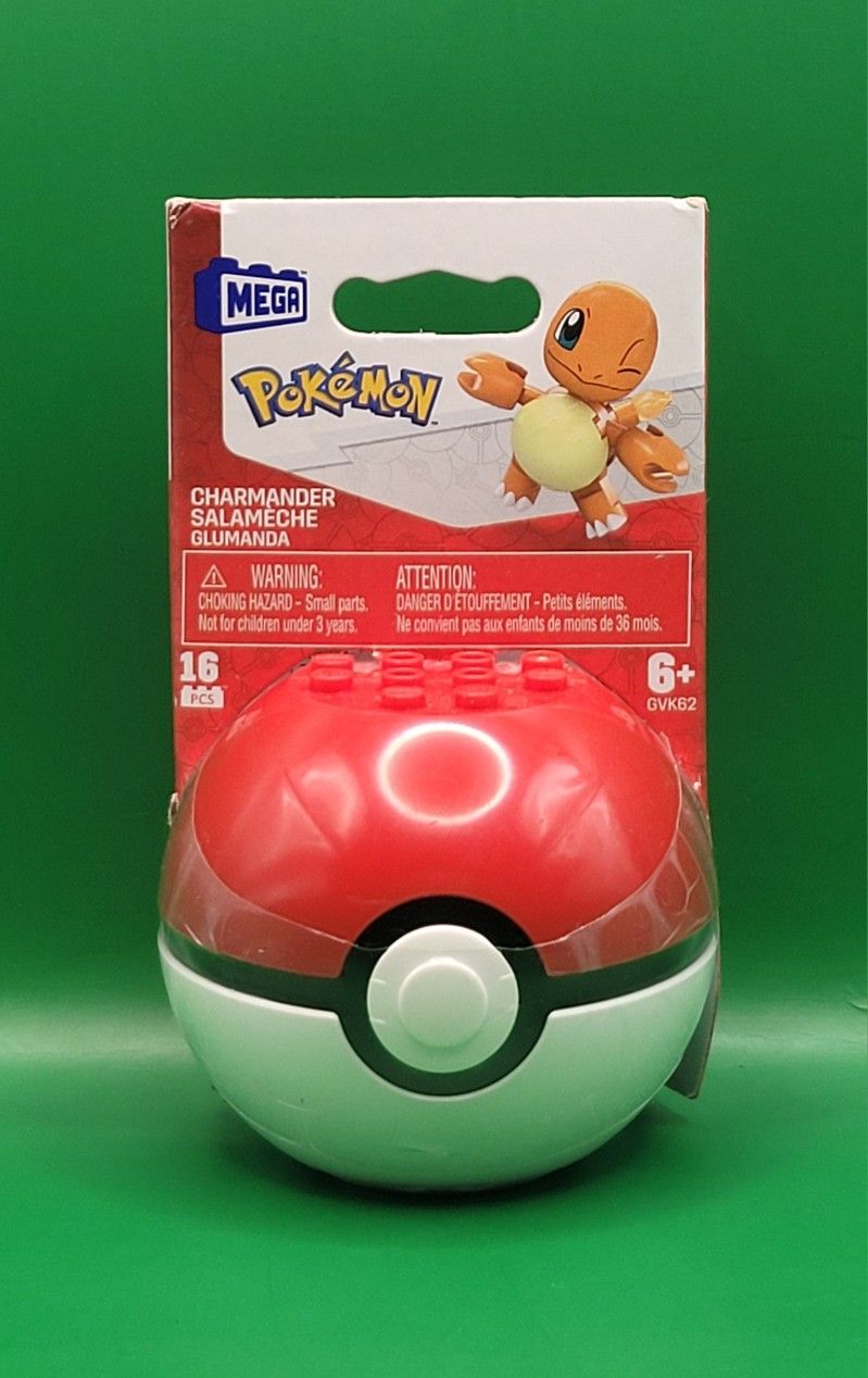 MEGA Construx Pokémon Poké Ball Buildable Figures – Charmander Build, Play & Display