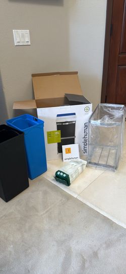 Simplehuman Undercounter Dual Pull out Trash CN and Recycler