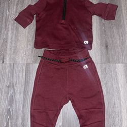 Baby Jogger Set Burgundy 0-3 Months