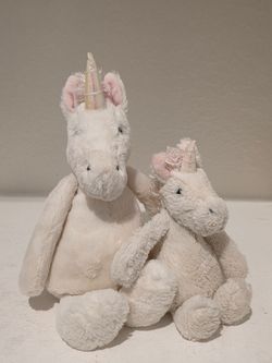 Jellycat London Bashful Unicorn Plush Pair