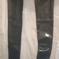 NEW- SHINY BLACK OPAQUE TIGHTS SEE PIC & DESCRIP