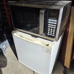 Small Fridge And Microwave 