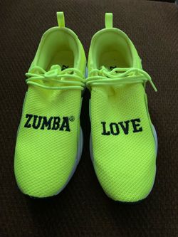 ZUMBA LOVE Air Stomp Slip On Dance Shoes size 8.5