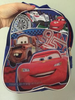 Small cars preschooler backpack