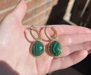Malachite Earrings 