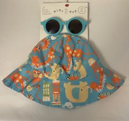 Brand new Baby sun hat & sunglasses set