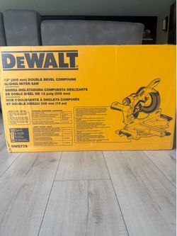 Brand new dewalt 12" (305 mm) DOUBLE BEVEL COMPOUND SLIDING MITER SAW