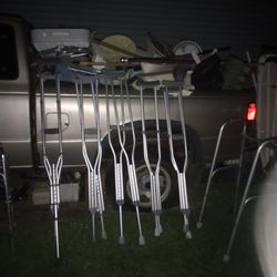 Walkers and adjustable crutches Great for people shipping overseas everything for $70 firm