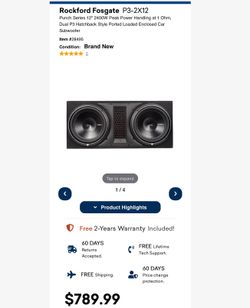 Rocksford fosgate p3  2x12 in subs