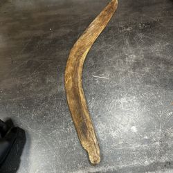 Genuine 19th Century Aboriginal Western Australian Wood Carved Boomerang