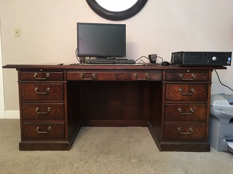 Kimball Double Pedestal Presidential Desk