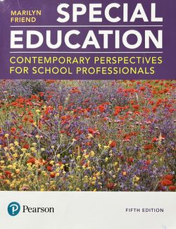 Special Education: Contemporary Perspectives for School Professionals 5th Edition 