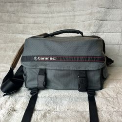 Vintage Tamrac Camera Pro Equipment Shoulder Bag Case  Large Gray Model 608
