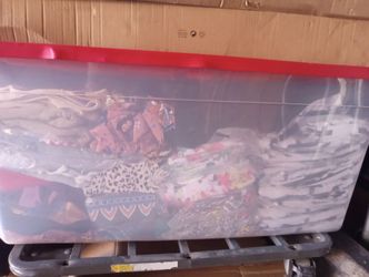 Huge bin of clothes