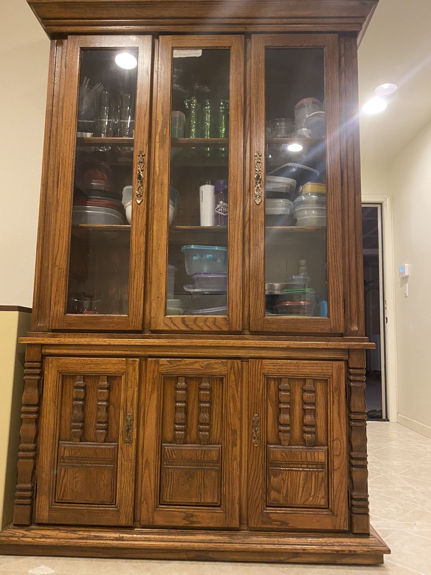 Wooden China Cabinet
