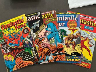 Classic Fantastic Four marvel Comic Books 5 Issues 110 114 115 116 117