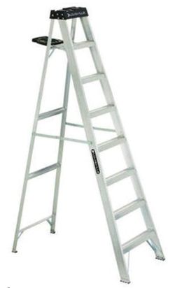 Ladder 8-Foot Aluminum Step Ladder, 300-Pound Load Capacity