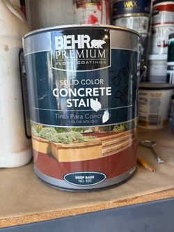 Behr Brown Concrete Stain