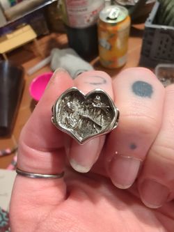 Two Jack And Sally Nightmare Before Christmas Touchstone Pictures Branded Size 8 Rings 