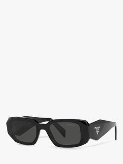 Prada PR17WS Women’s Sunglasses Black Frame Purple Lens 49mm Retro Square UV400