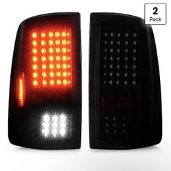 LED Tail Lights for Dodge Ram 1500/2500/3500 – Smoked, Halogen Models 