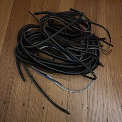 Assorted Leather Strips / Pieces / Scraps