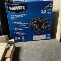 Hart Portable Generator 3600 Watts Brand New Sealed 