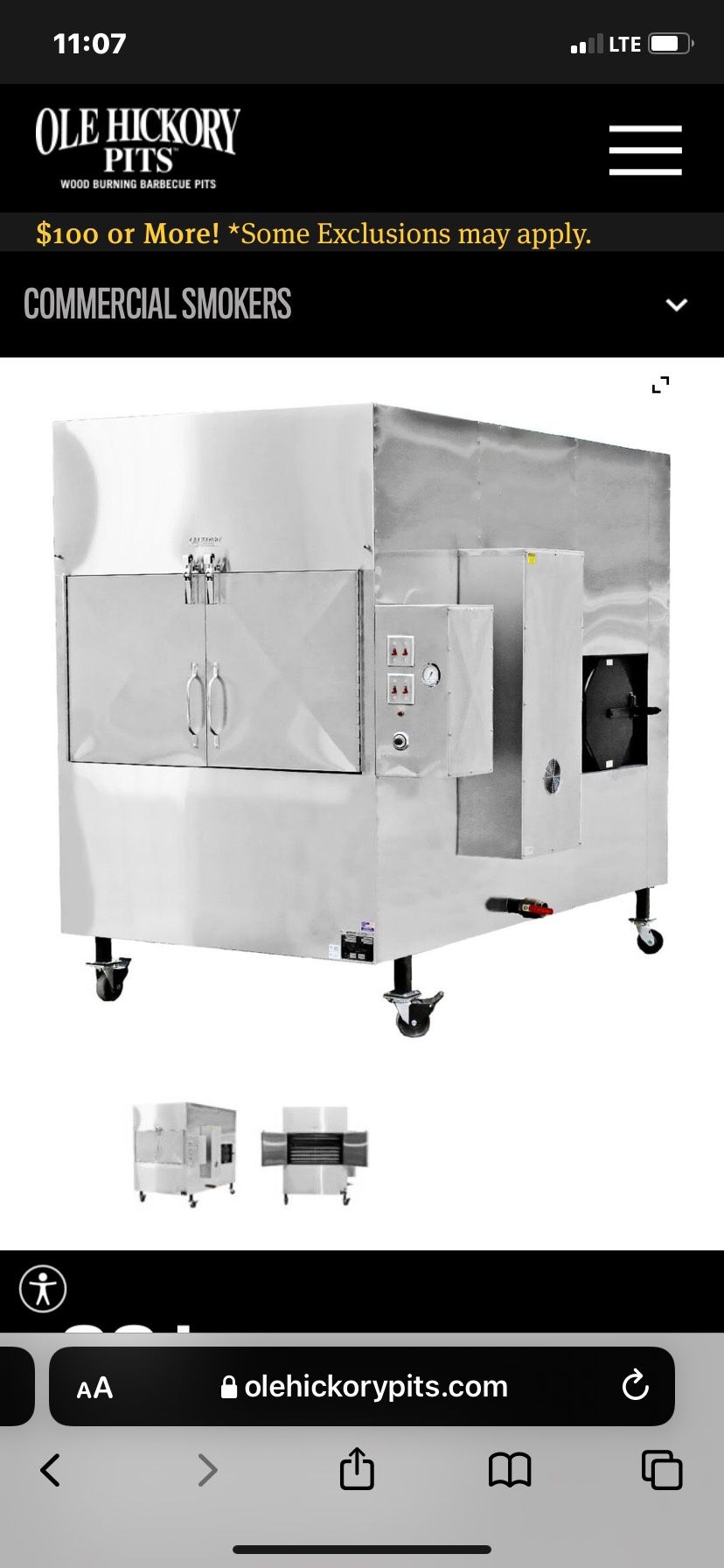 Ole Hickory SSJ-AE—Pits Model BBQ Smoker