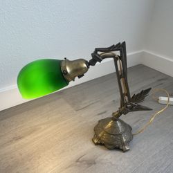 Unique & Antique Art-Deco bronze desk/study lamp with dimmer