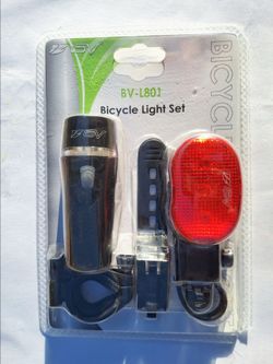 Bicycle Light Set (Headlight & Taillight) - BV-L801 NEW.