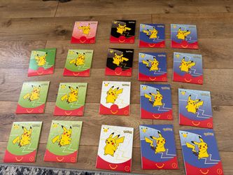 McDonald's Pokémon Pikachu Cards Collection