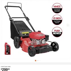 Brand New PowerSmart 21" 144cc Gas Push Lawn Mower (Never Used!)