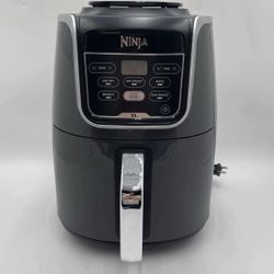 Ninja XL Single Basket Air Fryer 5.5 QT 5-in-1 Air Fry Roast Bake Grey AF150AMZ