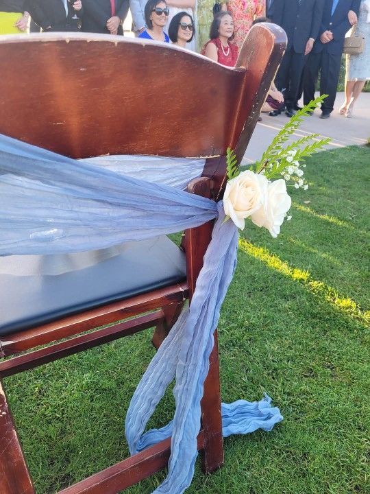 Dusty Blue Chair/Table Cloth (30 Pieces. $1 Each)