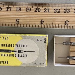 THE BEST FIT #731 WATCHMAKERS SCREWDRIVER SET OF 2 IN BOX ASKING $5 FOR IT 