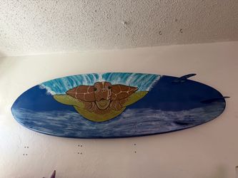 Surfboard Size Turtle Decor
