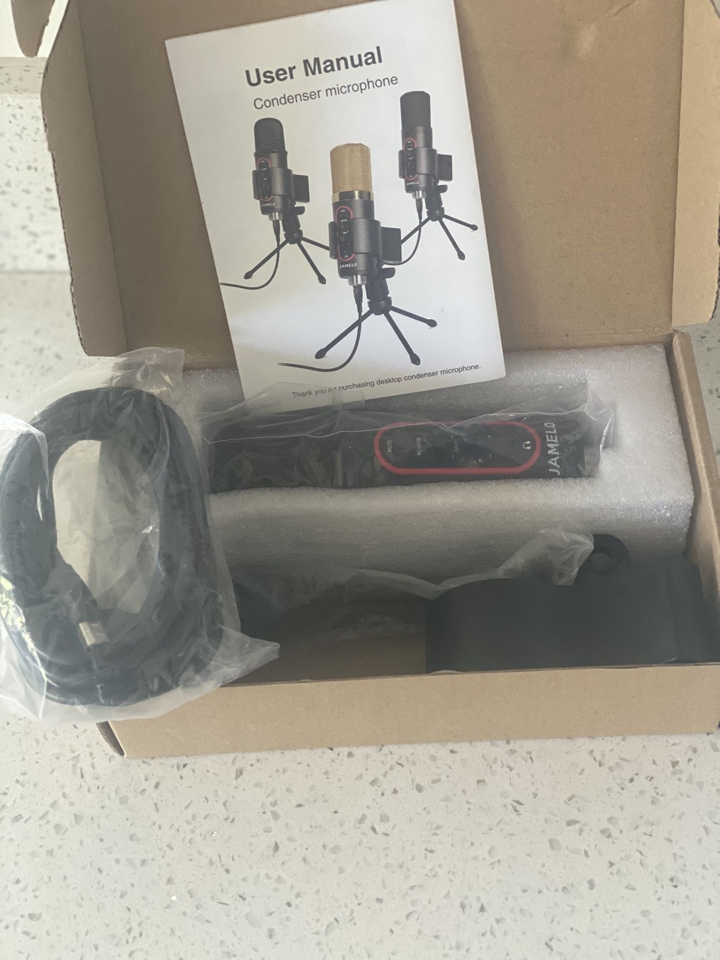 Black JAMELO Gaming Microphone