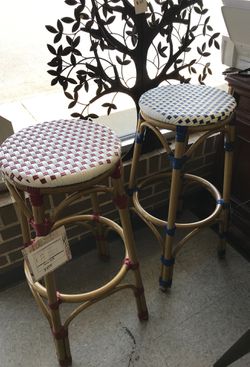 Set of Two Safavieh Outdoor Poolside Stools