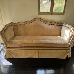 VINTAGE Velvet Sofa Couch 