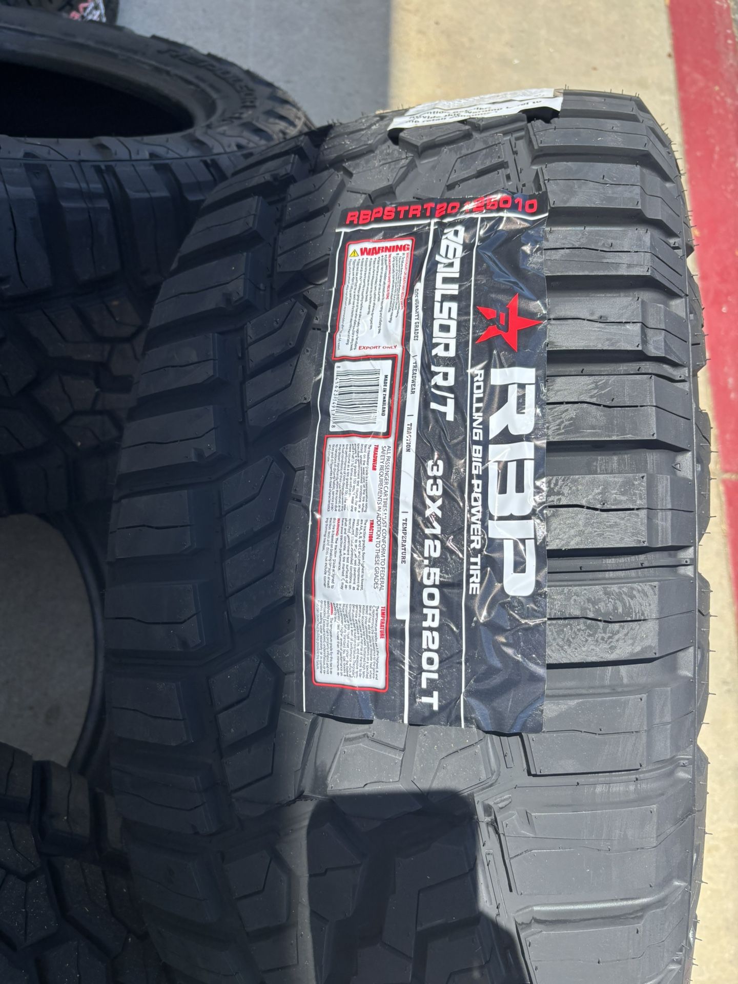 4 Tires 33x12.50-20 $840