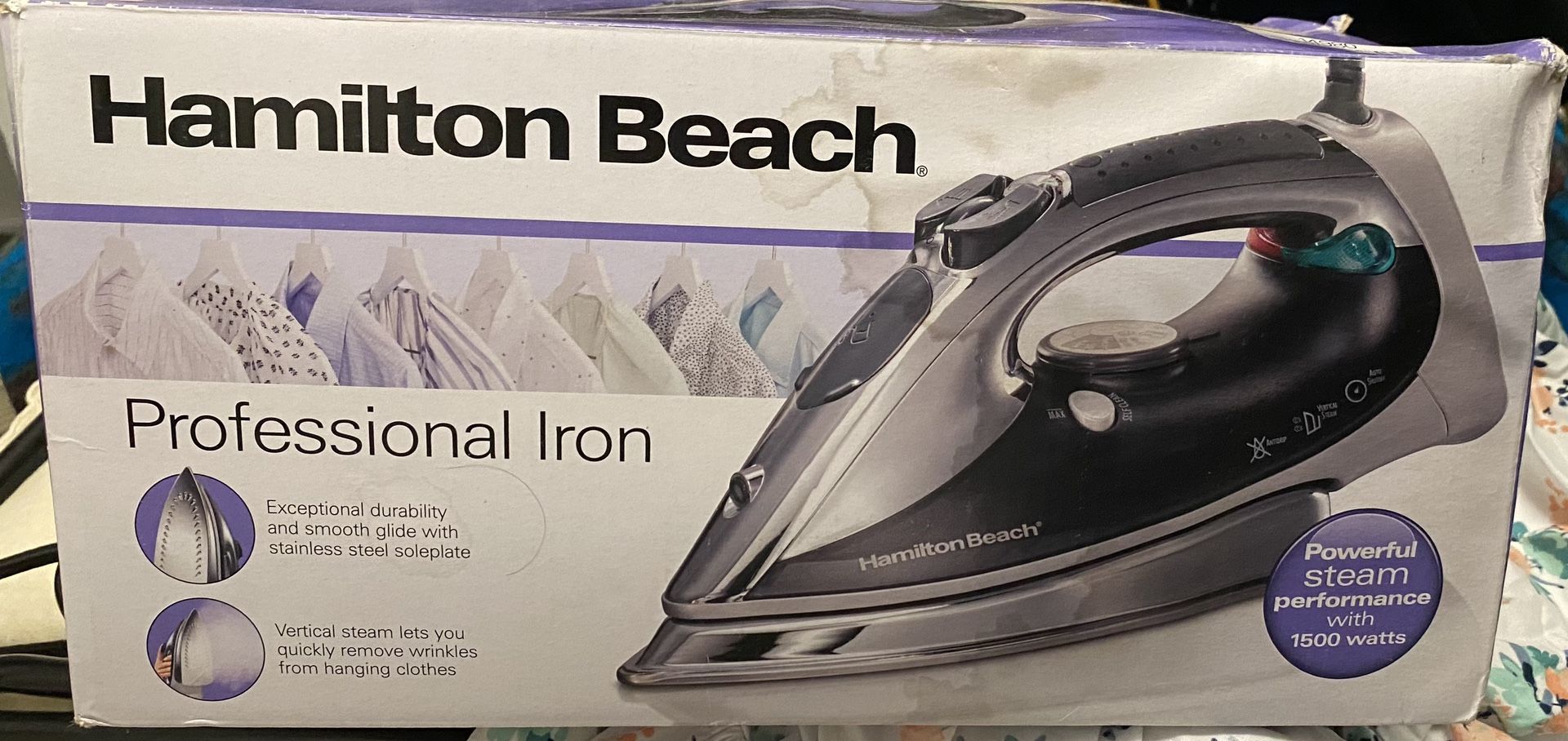 Hamilton Beach professional steam Iron