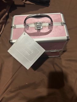 Ulta Pink Aluminum Makeup Case with Tag